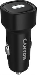 Canyon Auto-Ladegerät mit Anschluss 1xType-C Canyon Auto-Ladegerät mit Anschluss 1xType-C