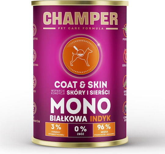 Dog Food Υγρή Τροφή Σκύλων σε Κονσέρβα με Σολομό χωρίς Σιτηρά 400gr