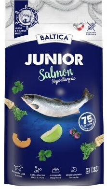 Baltica 3kg Trockenfutter ohne Getreide für Welpen großer Rassen mit Lachs