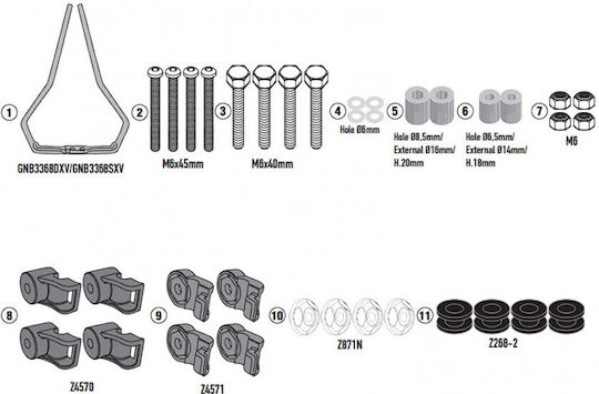 Kappa Kit Ζελατίνας Peugeot Djancgo Evo 125 25 A8104ak