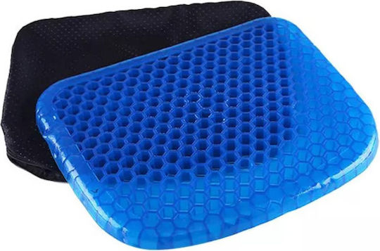 Chair Cushion Μαξιλάρι Καθίσματος Πλάτης με Memory Foam 37x30x4cm σε Μπλε χρώμα