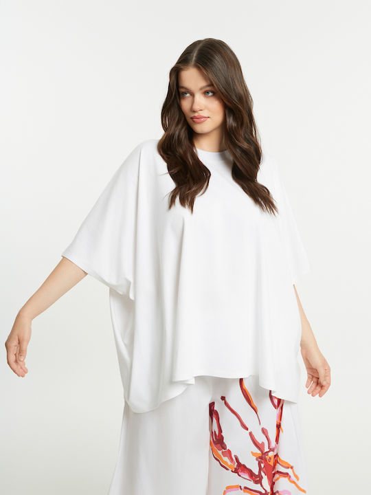 Γυναικείο Oversized T-shirt Λευκό
