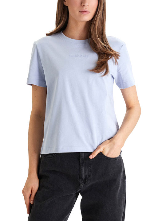Calvin Klein Women's T-shirt Sky Blue