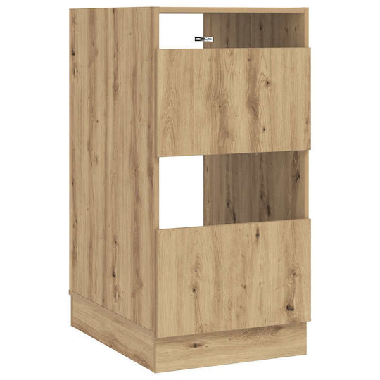 vidaXL Cabinet de baie Mobilier pentru baie L50xA68xÎ102cm Stejar