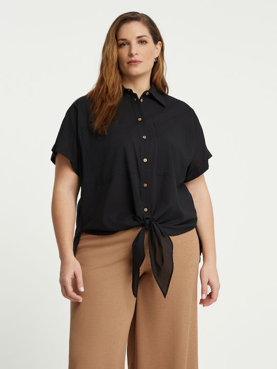 Women's Short Sleeve Shirt Black