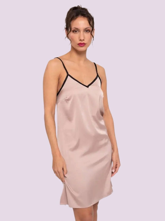 Muydemi Summer Women's Nightdress Bronze