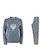 Promise Winter Women's Pyjama Set Blue Raff
