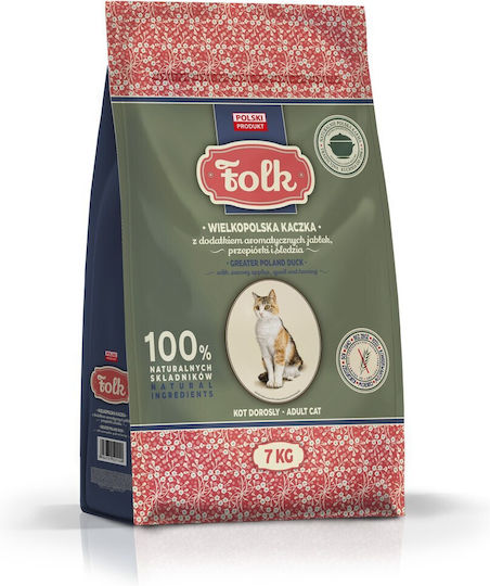 Trockenfutter für Katzen mit Ente / Wachtel / Hering / Apfel 7kg