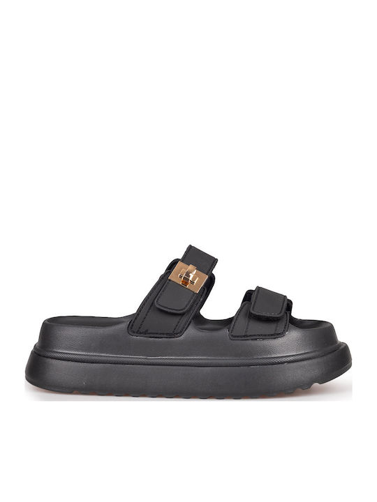 Steve Madden Γυναικεία Σανδάλια Μαύρα