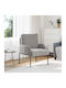 Armchair Light Gray 60x56x80cm