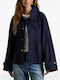 Women's Blue Coat Oversized with Buttons