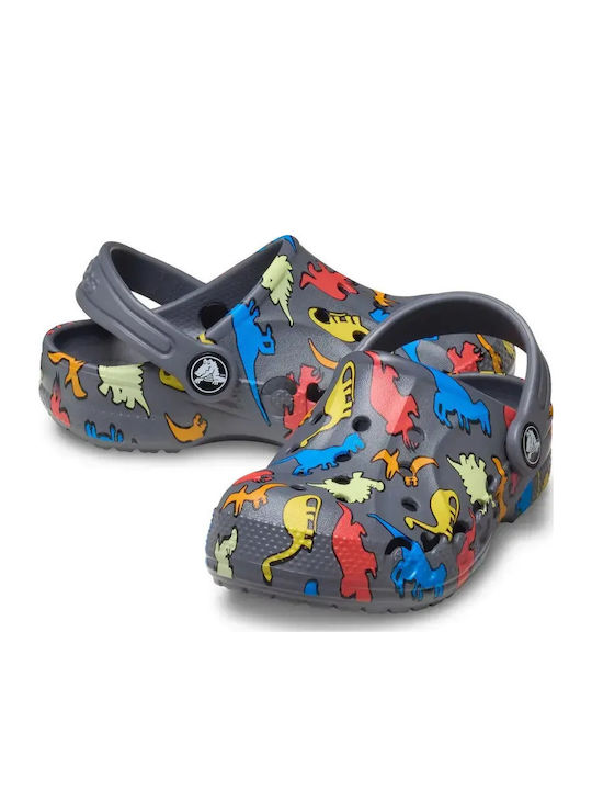 Crocs Baya Children's Anatomical Beach Shoes Gray
