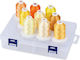 Embroidery Thread Set 9 Spools 730 M Multicolor Storage Box Yellow Shades