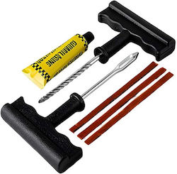 Avizar Tubeless Reifenreparaturset Handwerkzeuge Dichtstopfen Schwarz Silber Avizar Tubeless Reifenreparaturset Handwerkzeuge Dichtstopfen Schwarz Silber