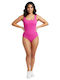 Body Basic Casual Pentru Femei Modelator Cu Bretele Subțiri Roz L