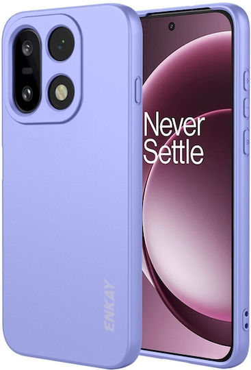 Enkay Силиконов Заден Калъф с Каишка Лилав (OnePlus 15)