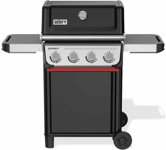Weber Spirit E-415 Ψησταριά Υγραερίου Μαντεμένιας Σχάρας 61x45εκ. με 4 Εστίες 8.21kW