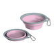 Schalen aus Silikon Futter & Wasser in Flieder Farbe