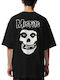 Oversized T-shirt Misfits Skull Rock Avenue Black