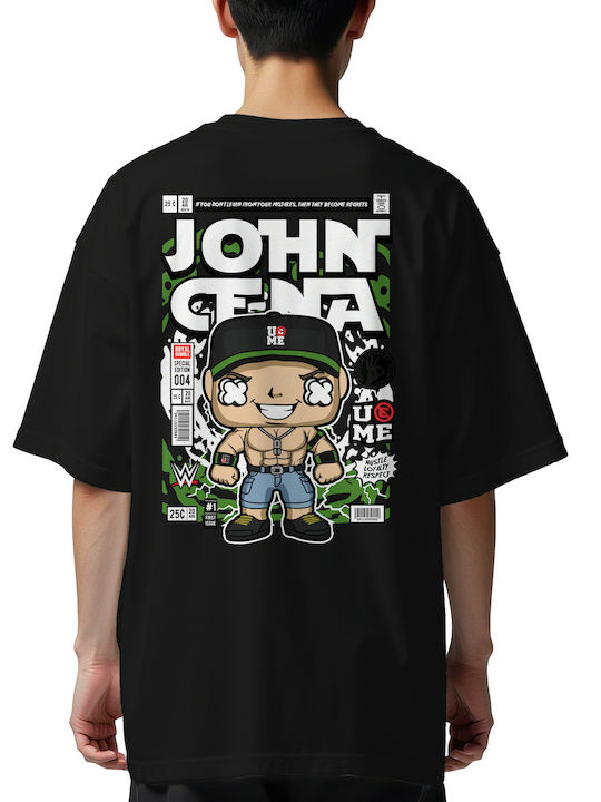Oversized T-shirt John Cena Pop Culture Black