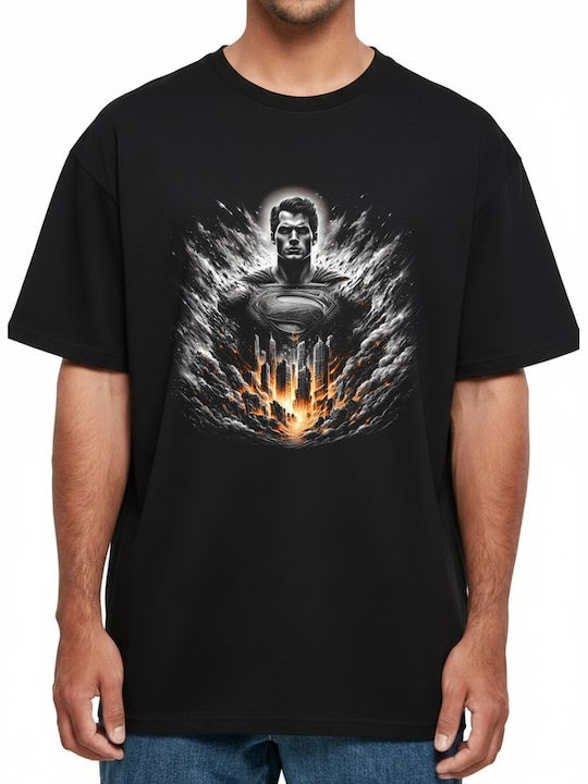 Tricou Oversized Superman Metropolis Rebirth Po...