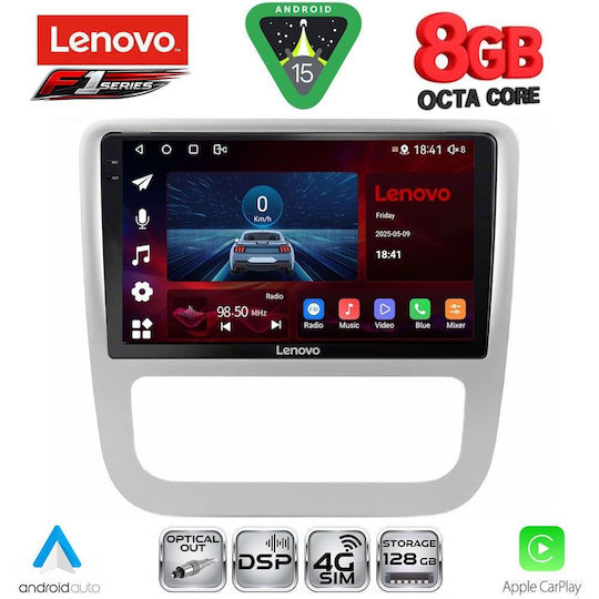 Lenovo Ηχοσύστημα Αυτοκινήτου για Volkswagen Eos / Scirocco 2006 με Clima (Bluetooth/USB/WiFi/GPS/Apple-Carplay/Android-Auto) με Οθόνη Αφής 9"