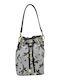 Fabric Women's Drawstring Bag Grey