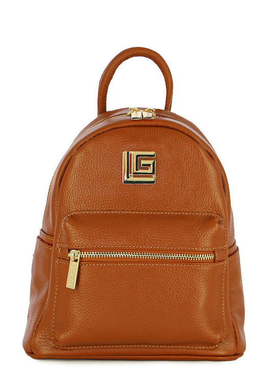 Guy Laroche Leather Women's Bag Backpack Tabac ...