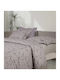 Das Home Happy Σετ Σεντόνια King Size 260x280εκ. Grey, Taupe (4τμχ)