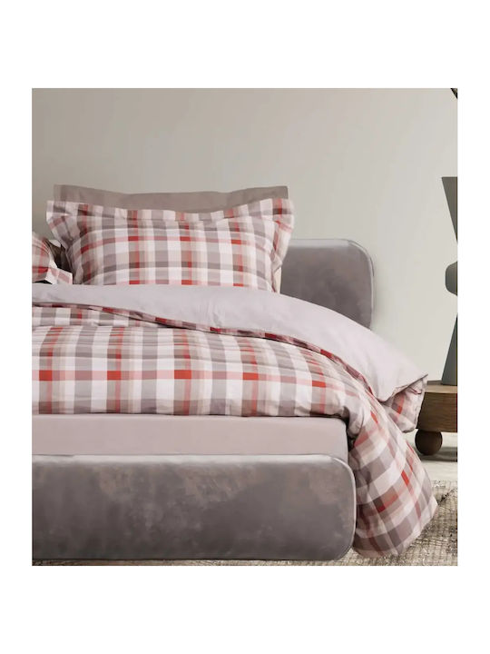 Das Home Bettwäsche-Set King Size 260x280cm. Happy Taupe 4Stück
