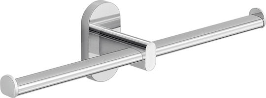 Gedy Επιτοίχια Χαρτοθήκη Inox Ασημί 8003341211151