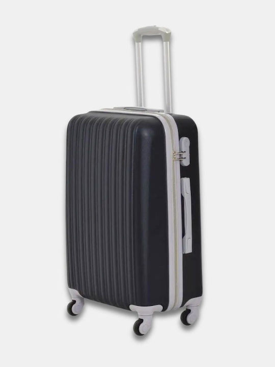 Reisekoffer Hart Schwarz mit 4 Räder Höhe 56cm