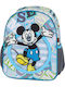 Disney Mickey Σχολική Τσάντα Πλάτης Νηπιαγωγείου Μπλε 29 x 12 x 35εκ