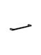 Gedy Single Wall-Mounted Bathroom Rail Black