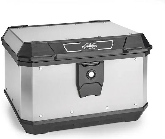 Kappa Moto Monolock Μπαγκαζιέρα Μοτοσυκλέτας Αλουμινίου 40lt Ασημί