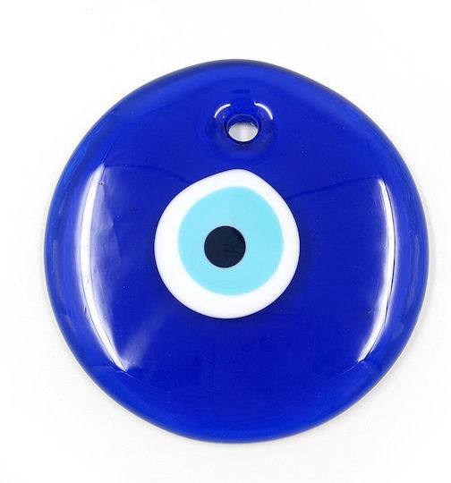 Blau Matohantresse Glas Nr. 5 Runde Flach 12,5cm