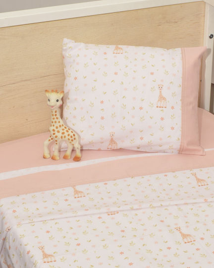Sophie La Girafe Fitted Set Pink 70x140cm Sophie La Girafe Fitted Set Pink 70x140cm