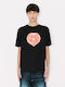 Boke Heart T-shirt Black FG55TS2074SO