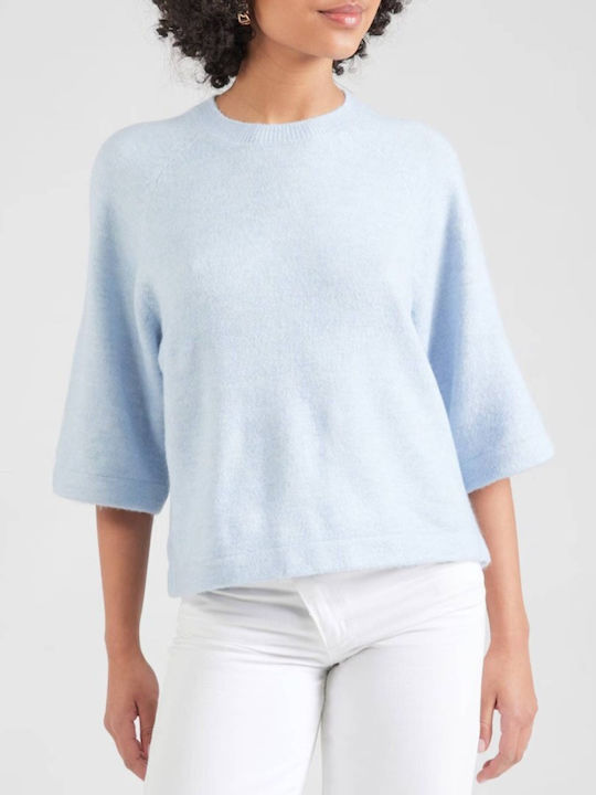 Only Damen Pullover Wolle mit 3/4-Ärmeln Cashme...