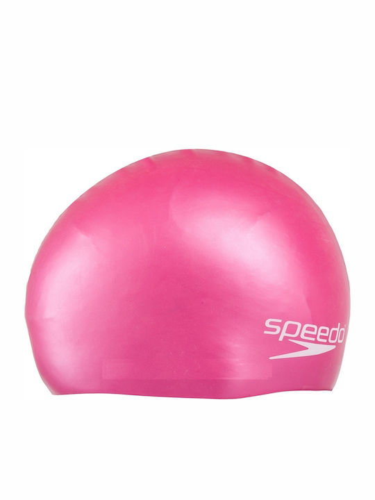 Speedo PLAIN MOULDED Плувни шапки Детски от силикон Розов