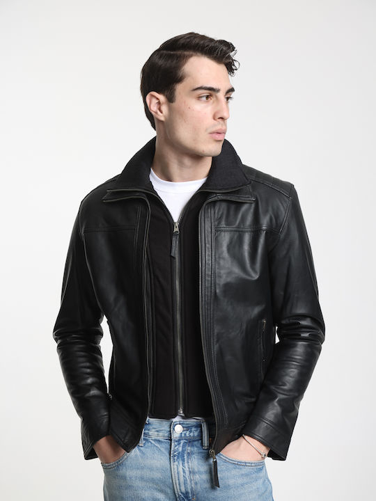 Newton Leather Leather Jacket Black