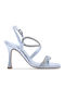 Leder Sandalen Silber