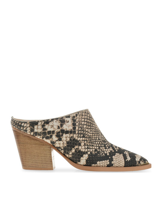 Tsakiris Mallas Leather Mules with High Heel in...