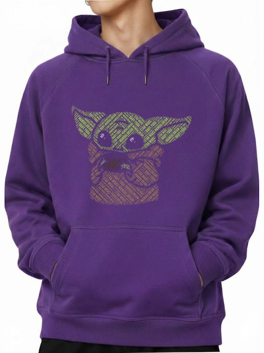 Pop Culture Kapuzenpulli Baby-yoda Lila