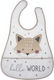 Gamberritos Kids Impermeabila Bavetă material textil cu autocolant & Buzunar
