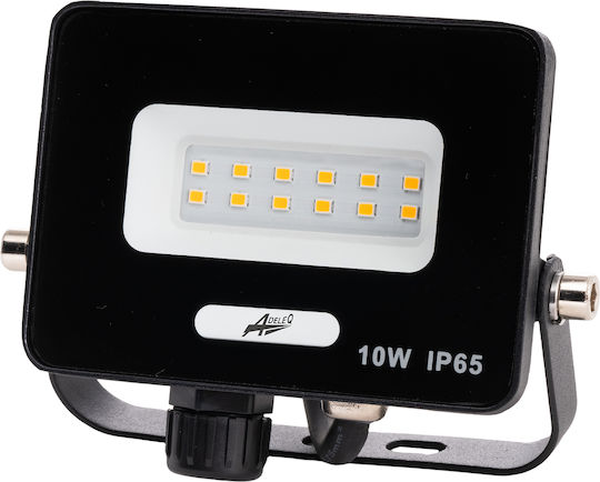 Adeleq Waterproof LED Flood Light 10W Natural White 4000K With Motion Sensor IP65