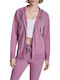 Women's Sweatshirt Jacket Hooded Purple