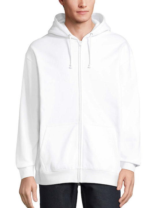 B&C Men's Long Sleeve Promotional Sweatshirt White