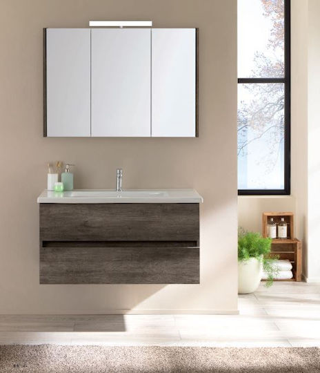 Adriatica 29300-58-RR Badezimmerspiegel mit Schrank Braune