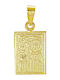 Kiriakos Gofas Pendant Kids Talisman Konstantinato made of Gold 9K KN588